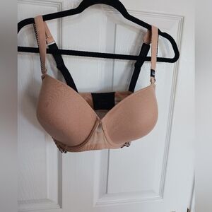 Unveiled beige sexy neutral underwire bra size 36DDD